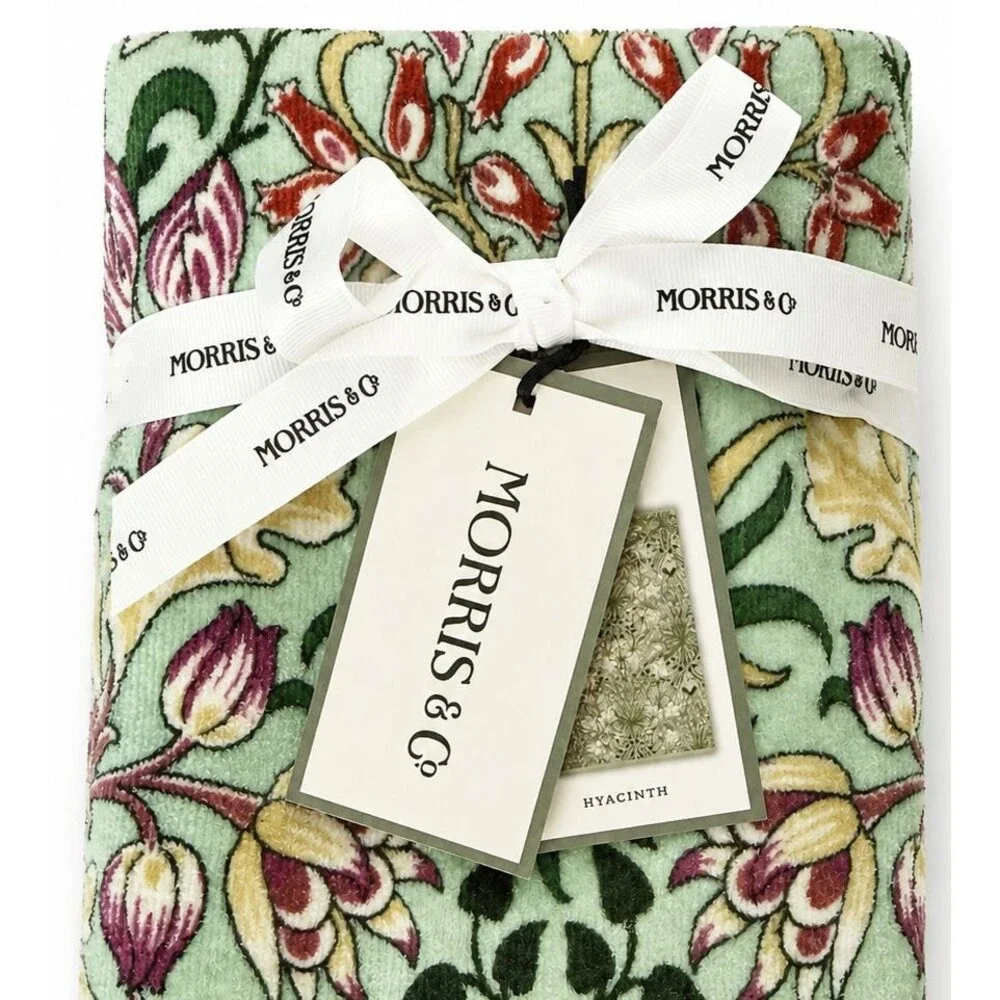 William Morris & Co Hyacinth Hand Towels Soft Luxury 18x28